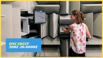 Sine Sweep Linear 20Hz to 20000Hz Test Oscillator | Human Audio Spectrum | 1 Hour  Signal Continuous
