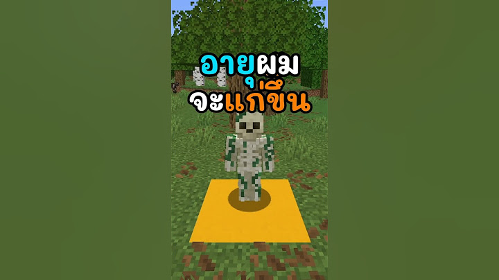 มายคราฟแต่ถ้าโดนสีเหลือง"อายุ"จะเพิ่มขึ้น