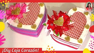 ¡Cómo Hacer una CAJA DE CORAZÓN! 💖 Idea para Regalar o Vender en un Día Especial 😍  @LeosimarB