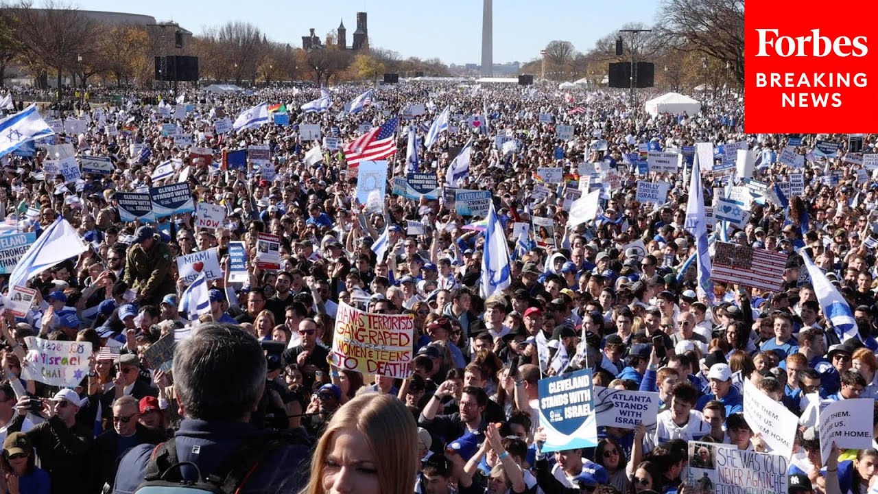 Tens Of Thousands Join 'March For Israel' In Washington, D.C. - YouTube
