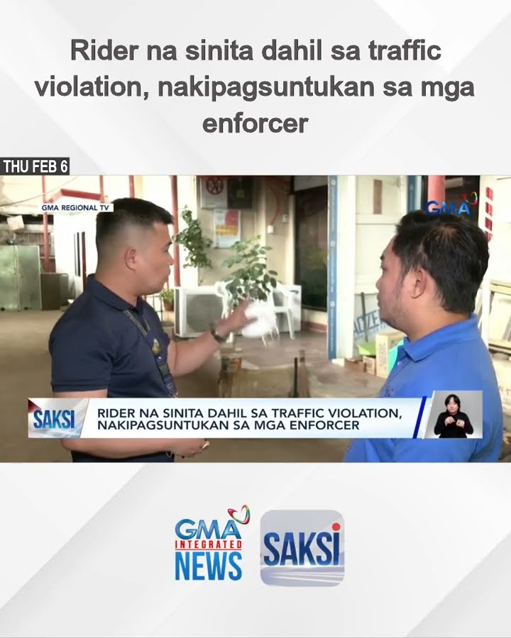 Rider na sinita dahil sa traffic violation, nakipagsuntukan sa mga enforcer | Saksi