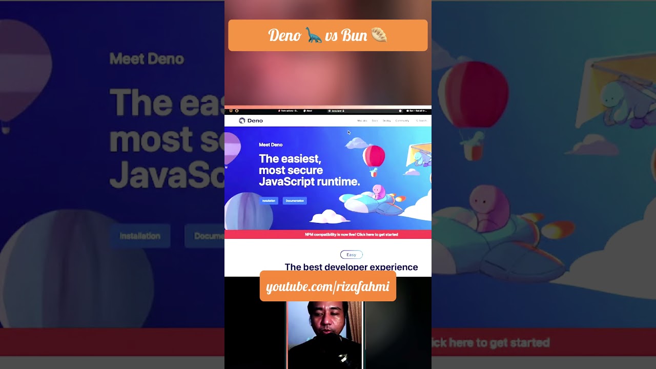 Cuplikan video: Perbedaan mendasar antara Deno dan Bun