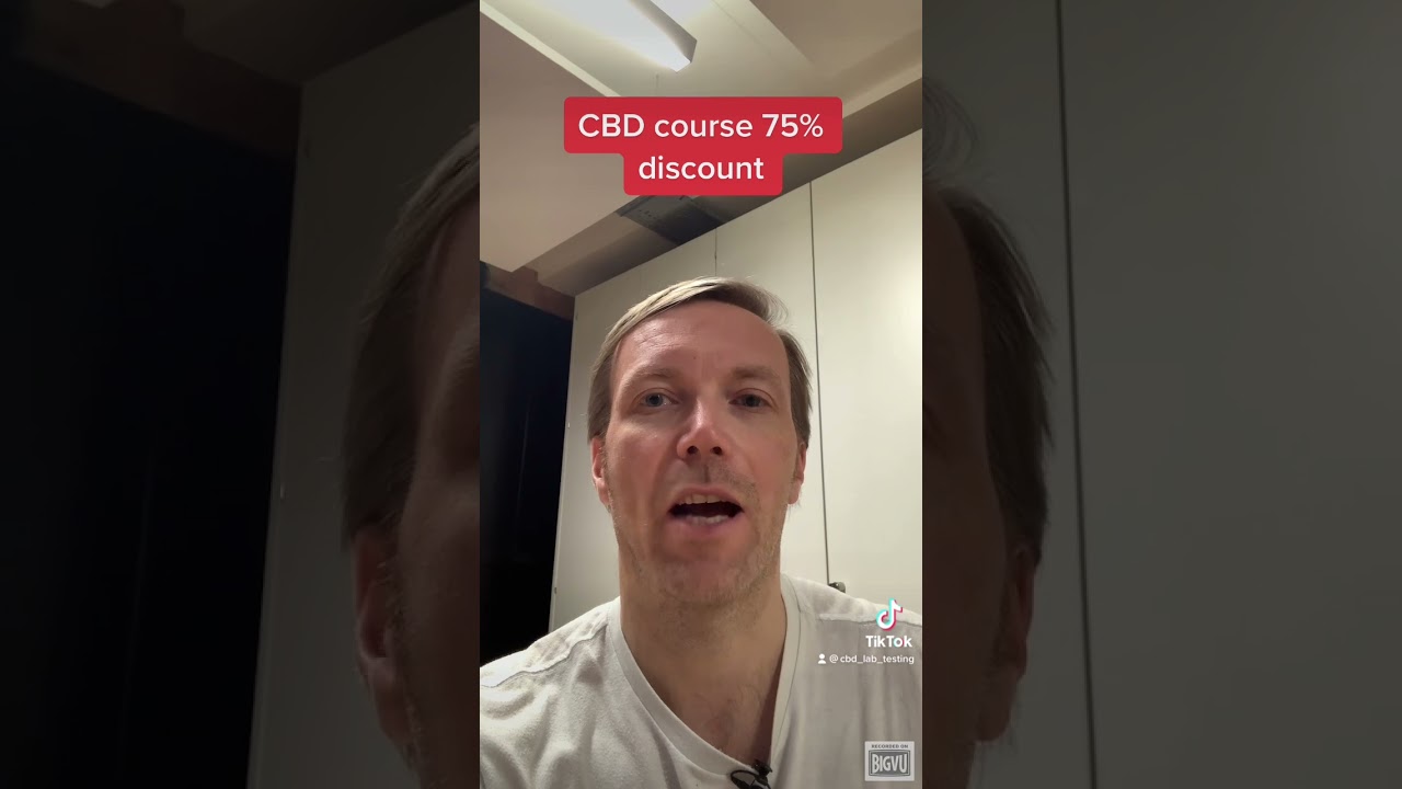 CBD course 75% discount during the pre-sale.