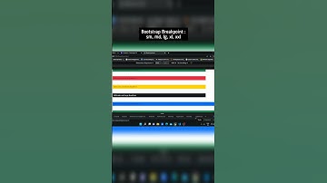 Bootstrap Breakpoint 😱 | SM, MD, LG, XL, XXL 🔥| #shorts #viral