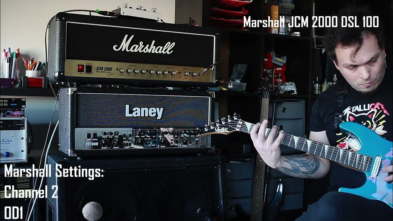 British heavy battle Marshall DSL100 vs. Laney TT100H YouTube