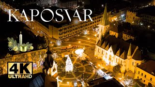 Kaposvár | Ünnepi fények a magasból