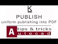 #autocad _1 Options | Publish - uniform publishing in PDF