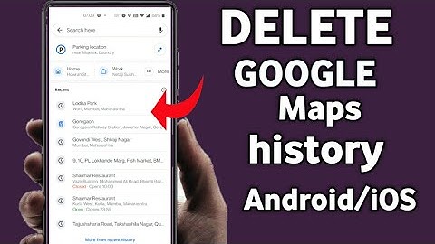 How to Delete Search History on Google Maps Android/iphone - Clear Recent Searches-in hindi 2021