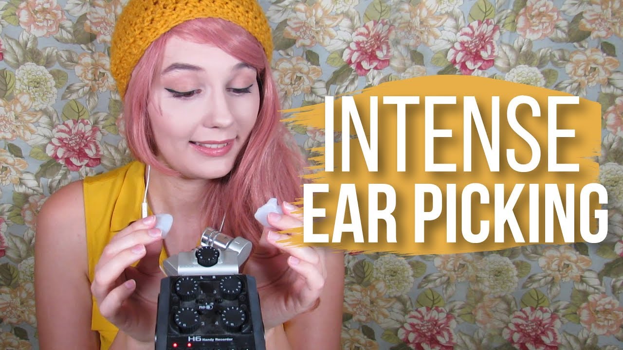 Asmr Intense Ear Picking Cupping And Layered Unintelligible Whisper With Mic Distortion