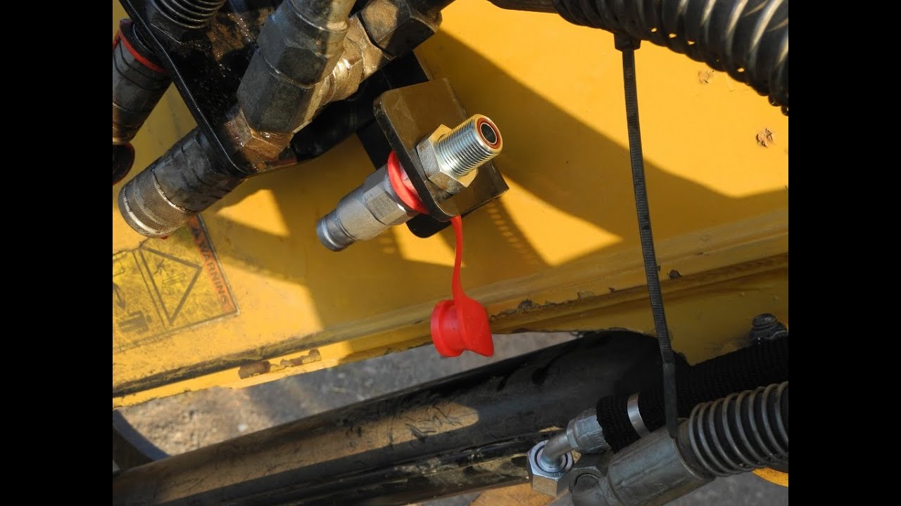 Installing Case Drain Line on my Caterpillar 308E2. - YouTube