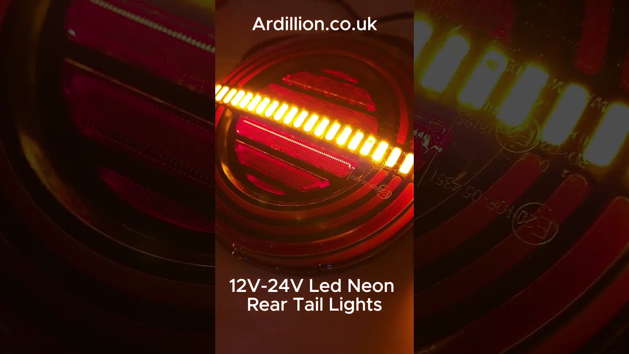 Round LED Tail Lights Ardillion 12v 24v Trucklights Taillights Neonlights Viral2025