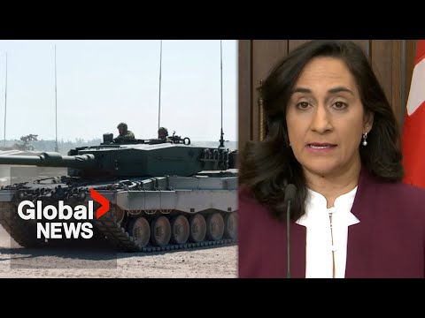 Canada sending 4 leopard battle tanks to ukraine: defence minister | full