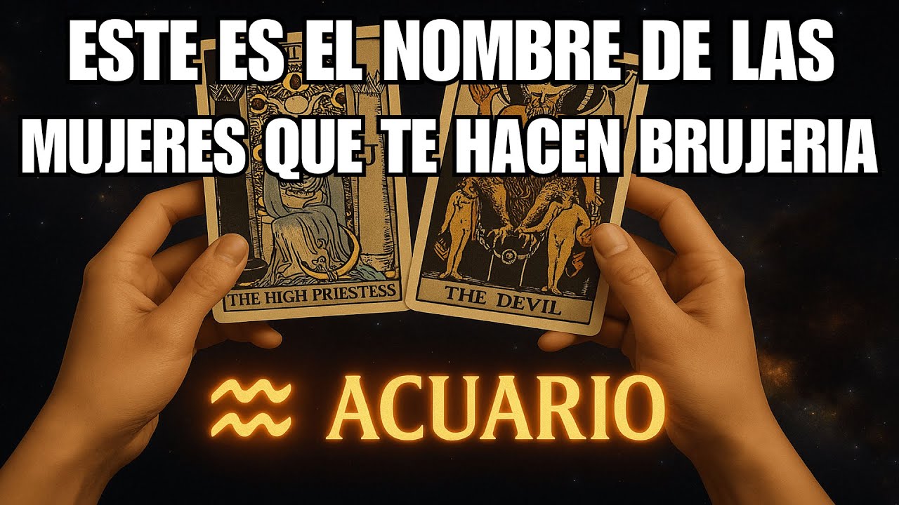 ACUARIO♒☠️TE DIGO EL NOMBRE DE LA MADRE Y LA HIJA Q TE TIENEN UN TRABAJO EN ALTAR CON TU FOTO 