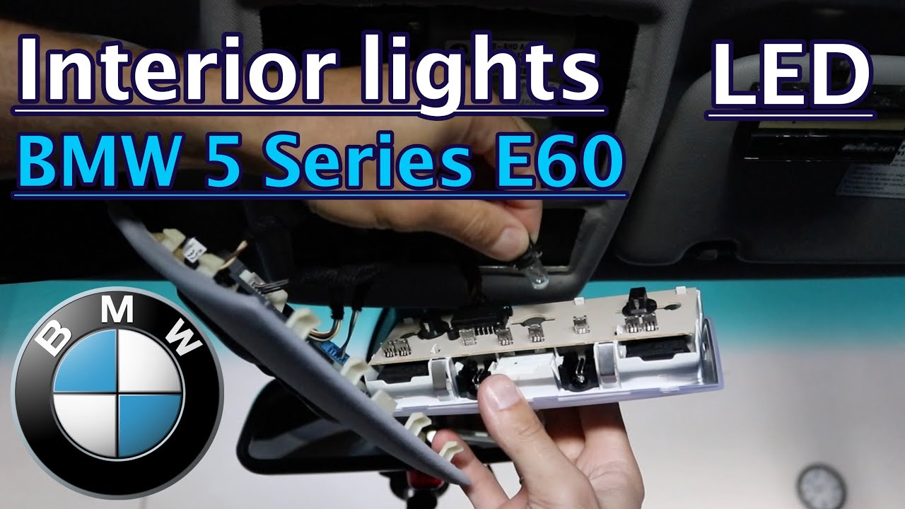 How to replace interior lights on BMW 5 Series e60 DIY - YouTube