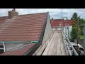 Sealing a roof with coping covers to prevent damp penetrating the walls