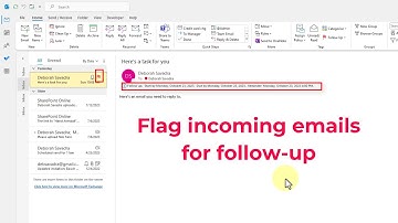 How to flag incoming emails for follow-up in Outlook