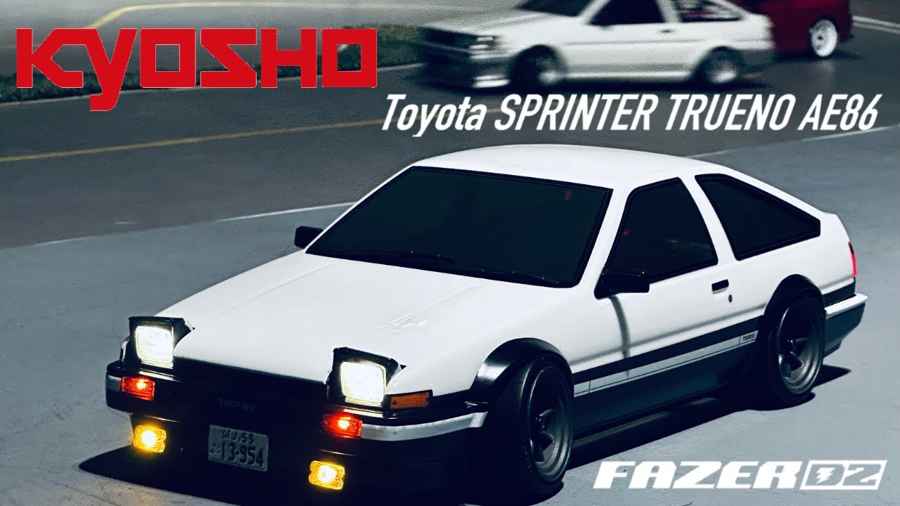 TOYOTA AE86 TRUENOラジコン Kyosho Fazer D2 Toyota Sprinter Trueno AE86 RC Drift Car