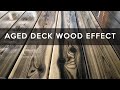 Maumedžio terasos sendintos medienos efektas su geležies sulfatu | Aged Wood Deck!