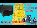 Digital label printing and slitting Ramadan sticker labels