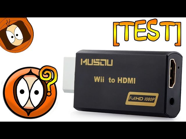 Adaptateur HDMI pour Nintendo Wii Full HD Auvisio [PEARLTV.FR