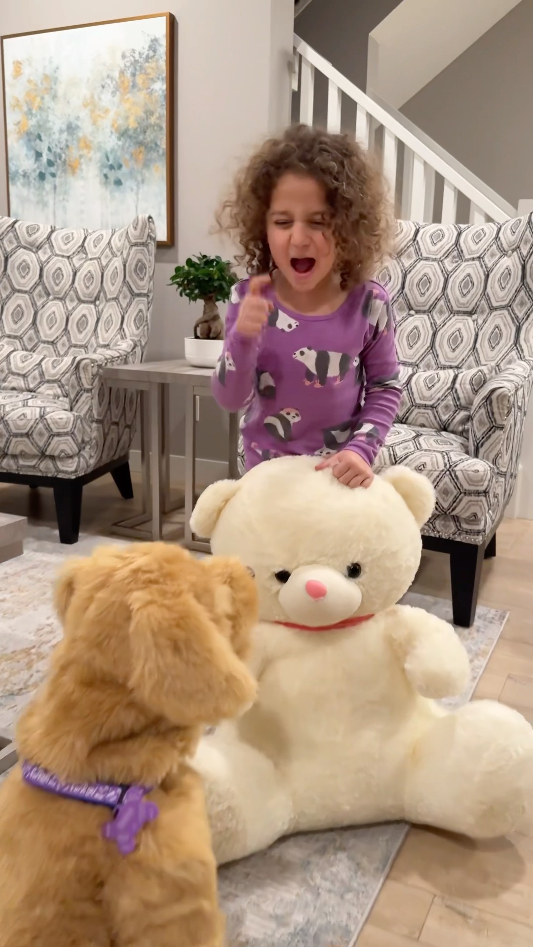 Treat pets with care - Sierra teaches Rhia to be kind and patience with our friendly dog