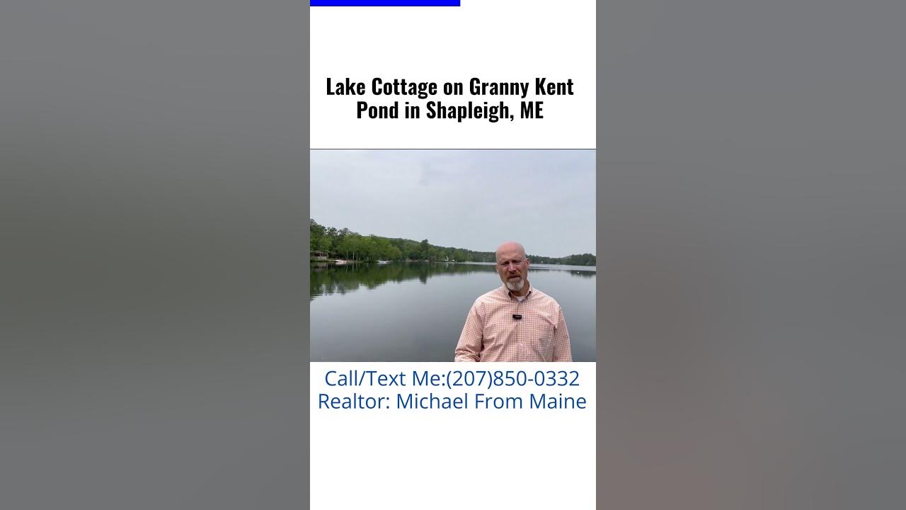 Lake Cottage on Granny Kent Pond Shapleigh Maine Real Estate
