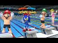 Swimming 100m Gameplay Mario & Sonic At The Olympic Games Tokyo 2020 Mario Luigi Sonic Peach +++ Yos
