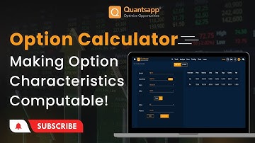 Option Calculator: Making Option Characteristics Computable!