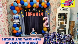 DIY Dekorasi Backdrop Balon Ulang Tahun Murah cuma Rp. 132.200