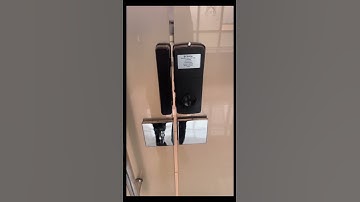 Glass door biometric access control system