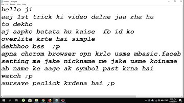HOW TO DO OVERLITE FB ID