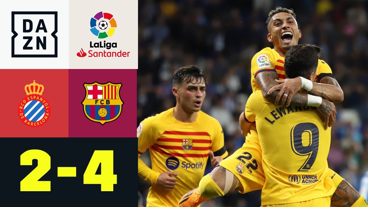 ⁣27. Meisterschaft! Barca macht beim Stadtrivalen Titel perfekt: Espanyol - Barcelona | LaLiga | DAZN