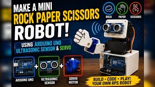 How to make a Rock paper scissors robot using Aurdino Uno simple science project  Update