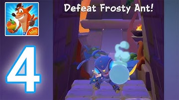 Crash Bandicoot: On The Run! - Gameplay Walkthrough Part 4 - Frosty Ant Drone Defeated