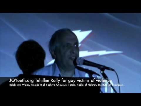 Orthodox Rabbi Avi Weiss speaks out against Homophobia, in support of gay victims!