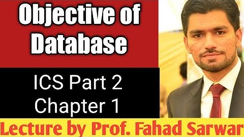 Database Objective | ICS part 2 chapter 1