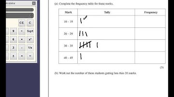 PGSMaths: EdExcel March 2013 2F Q08 - Frequency/Tally Table
