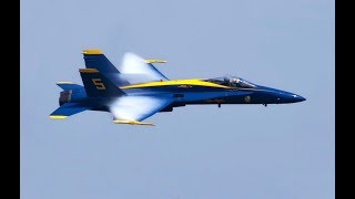 Blue Angel Lead Solo #5 In Minimum Radius Turn | 2019 Miami Beach Air Show