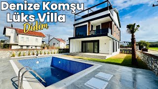 Denize Komşu Olun Sahile 100 Metre Uzakta Lüks Deniz Manzaralı Villa E-490