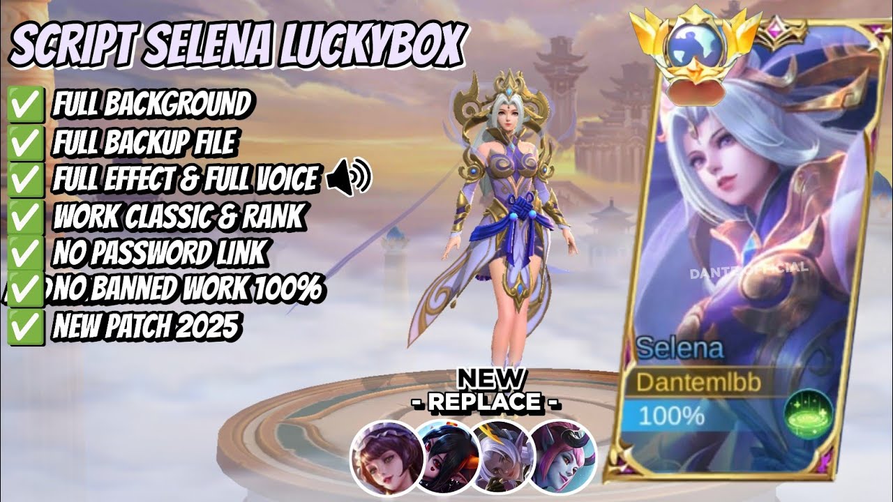 NEW Script Skin Selena Luckybox - Thunder Flash No Password | Full Effect Voice | Patch Terbaru 