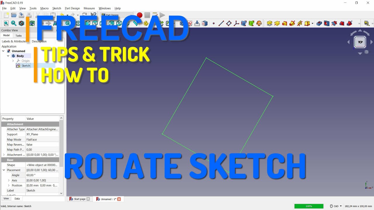 T125 FreeCAD Draft 3D tips  など工