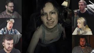 "Реакции Летсплейщиков" на Вскакивание Мии из Resident Evil 7