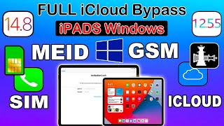 iCloud Bypass iPads/iPhones/iPod MEID/GSM Windows With SIM FIX/SIGNAL/NETWORK iOS 14.8/14.7.1/12.5.5