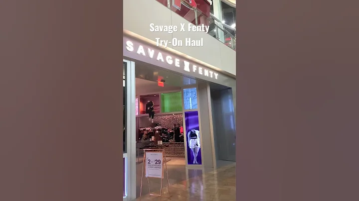 Visiting the Savage X Fenty Store | FITTING ROOM TRY-ON #shorts #savagexfenty #rihanna