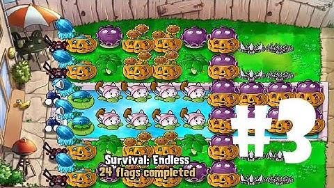 Plants vs Zombies | Survival: ENDLESS (31 Flags Completed) PART 3 (iOS Android)