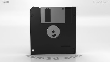 Floppy Disk 3.5 inch 3D model by 3DModels.org
