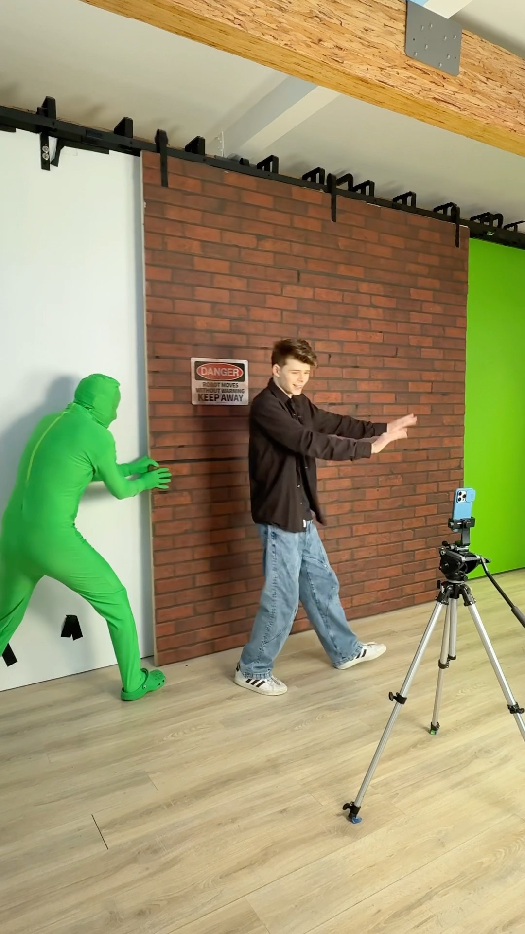 SECRET REVEALED! MERRICK \u0026 Who wants to see the results?! #bts #behindthescenes #greenscreenman