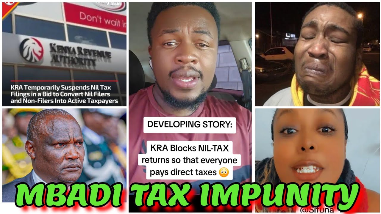 UNEMPLOYED HELL AS KRA SUSPENDEDS NIL-TAX RETURNS SO THAT EVERYONE PAYS TAXES