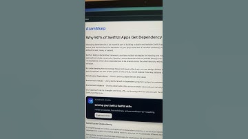 Why 90% of SwiftUI Apps Get Dependency Injection Wrong