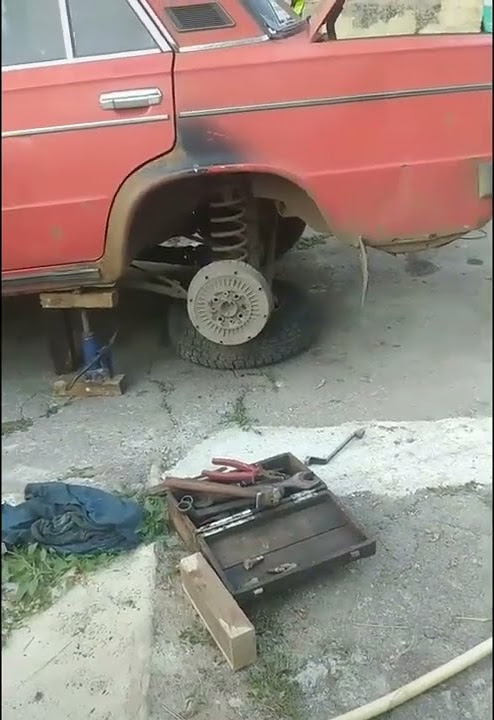 Как снять прикипевший барабан на ваз 2107